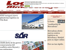 Tablet Screenshot of logisticaytransporte.es